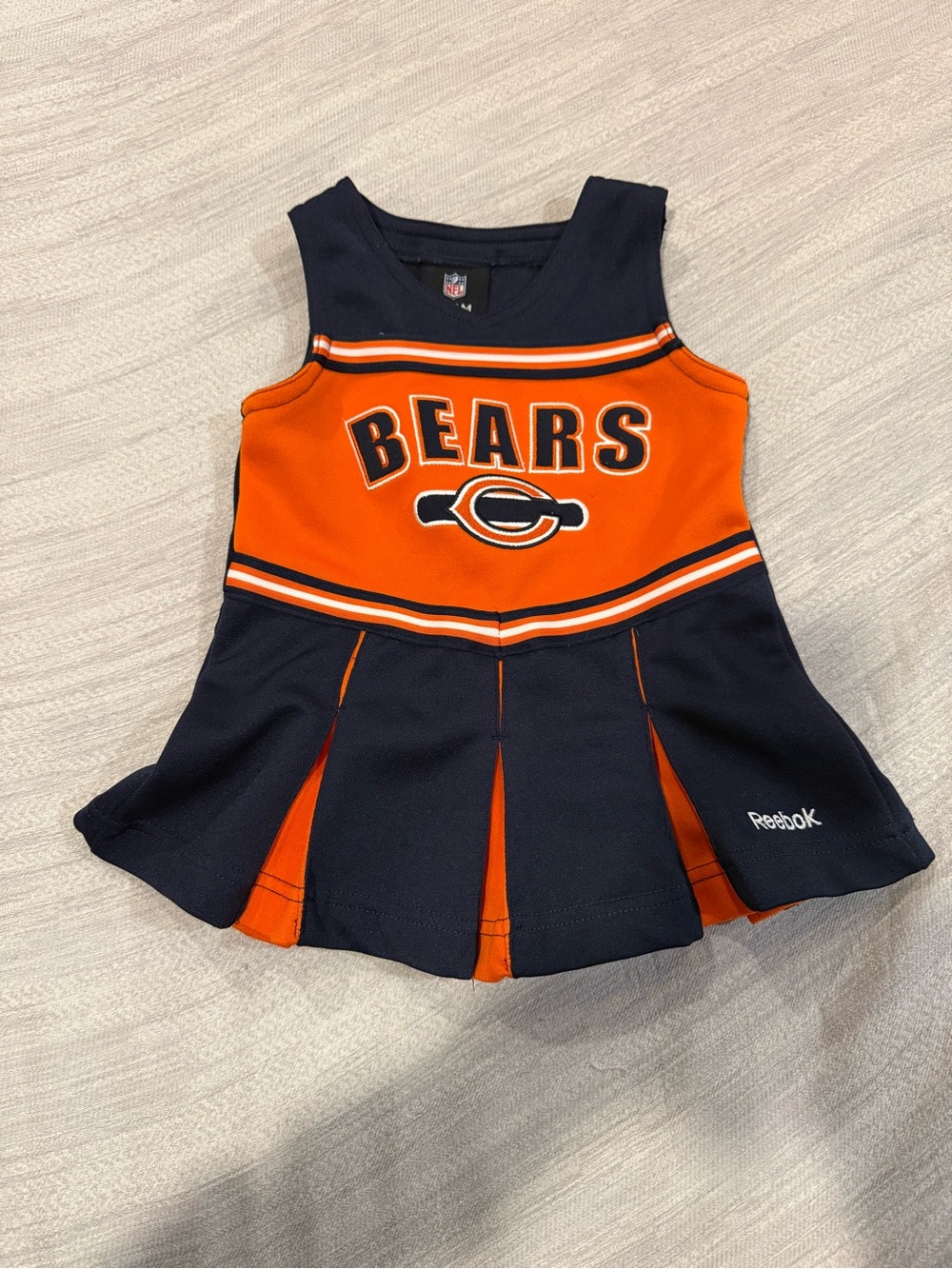 NFL Baby Cheer Dress in Navy and Orange